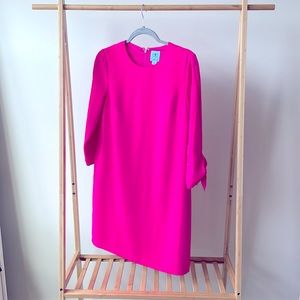Tie sleeve shift dress, CeCe, hot magenta, size 4, NWT